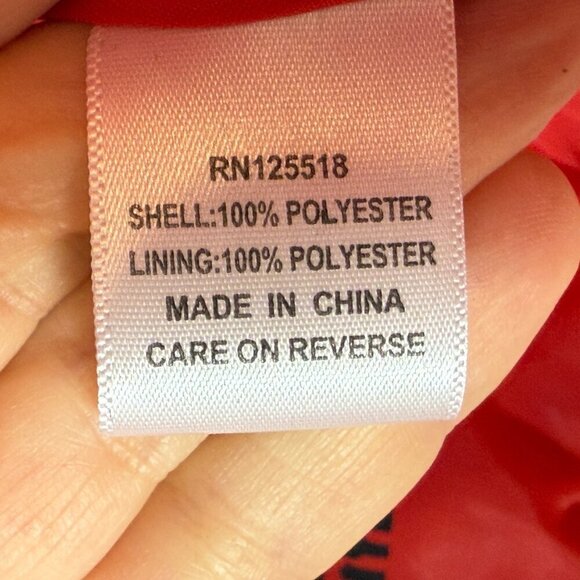 Kitson Red Puffer Jacket Quilted Large - Picture 9 of 11